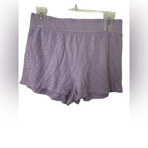 Maronie Purple Cotton Pull On Shorts